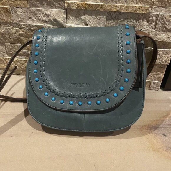 NWT Tignanello Vintage Leather Mojave Saddle Bag - Picture 1 of 6